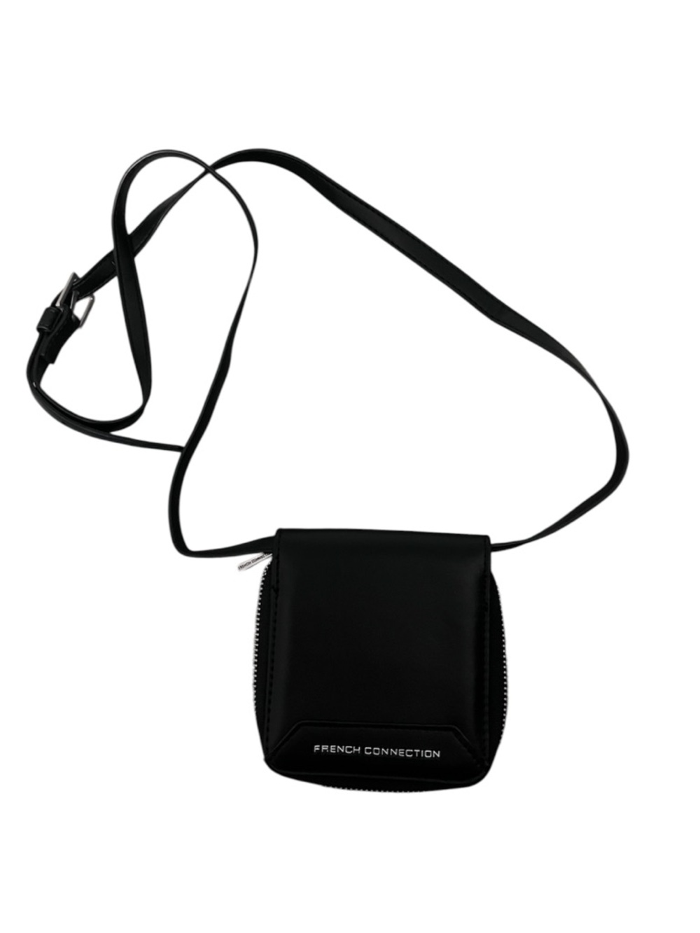 French Connection Black Mini Crossbody Pouch